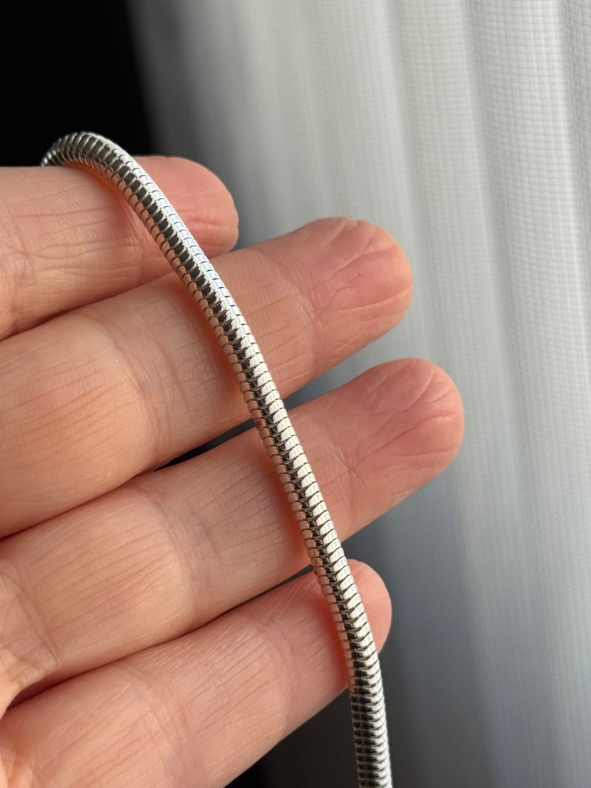 925 Sterling Silver (4MM) Snake Chain Polished for Women Men