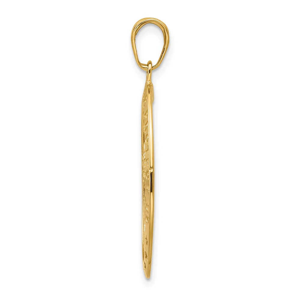 10K / 14K Yellow Gold Saint Christopher Medal Pendant