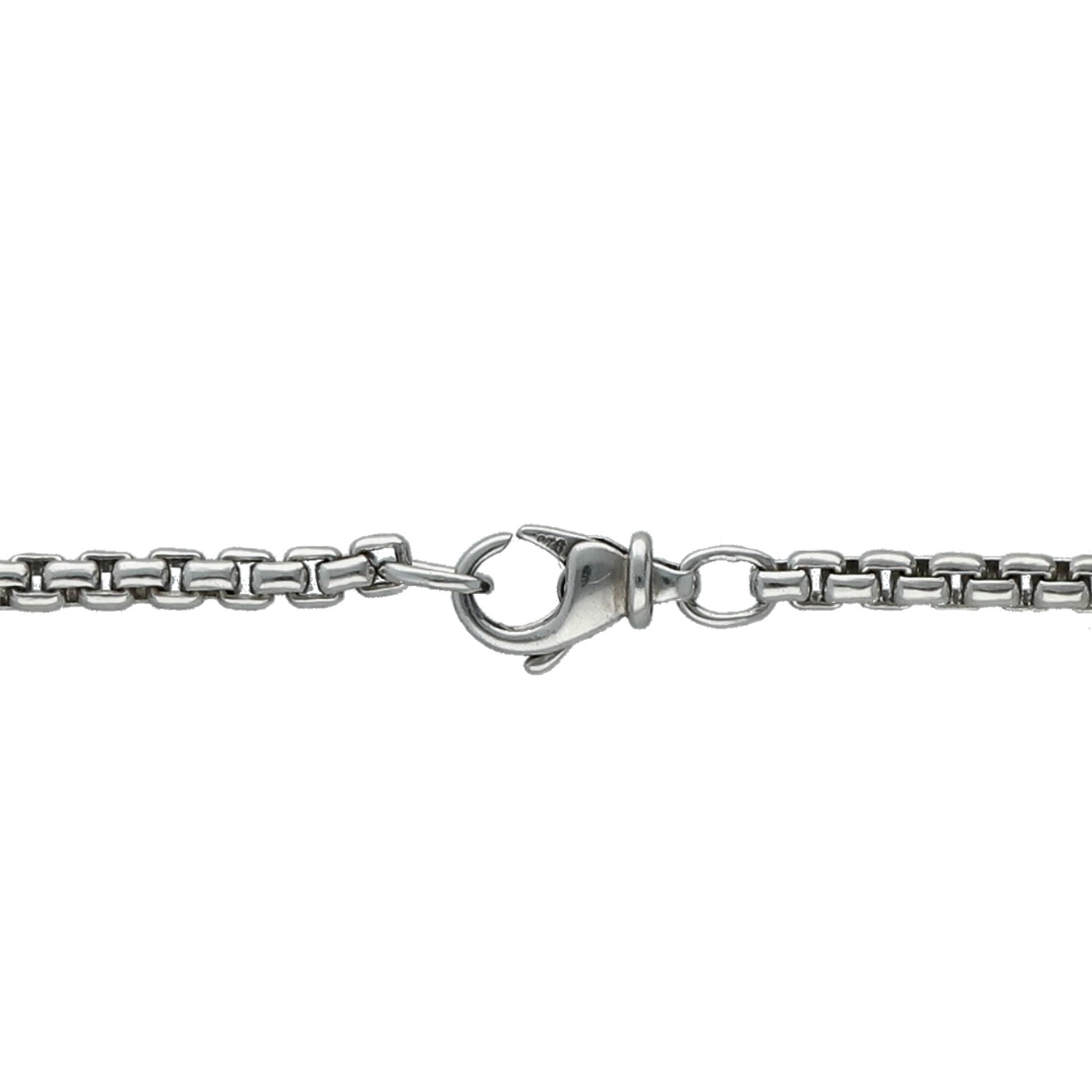 Sterling Silver 925 Box Chain Necklace 20″ Unisex Adult