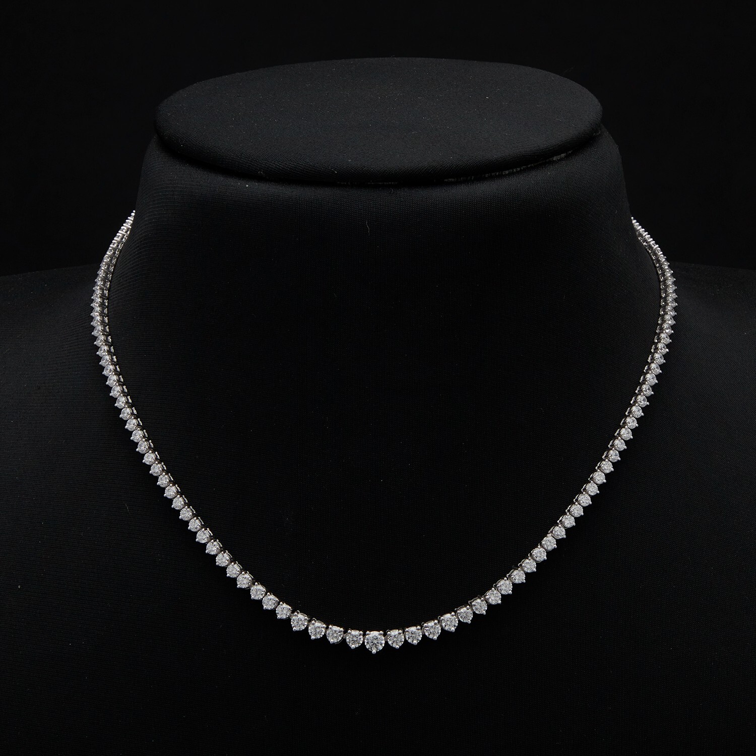 Graduation Lab Grown Diamond Necklace 20″ Inch 7.00 Ct 925 Sterling Silver