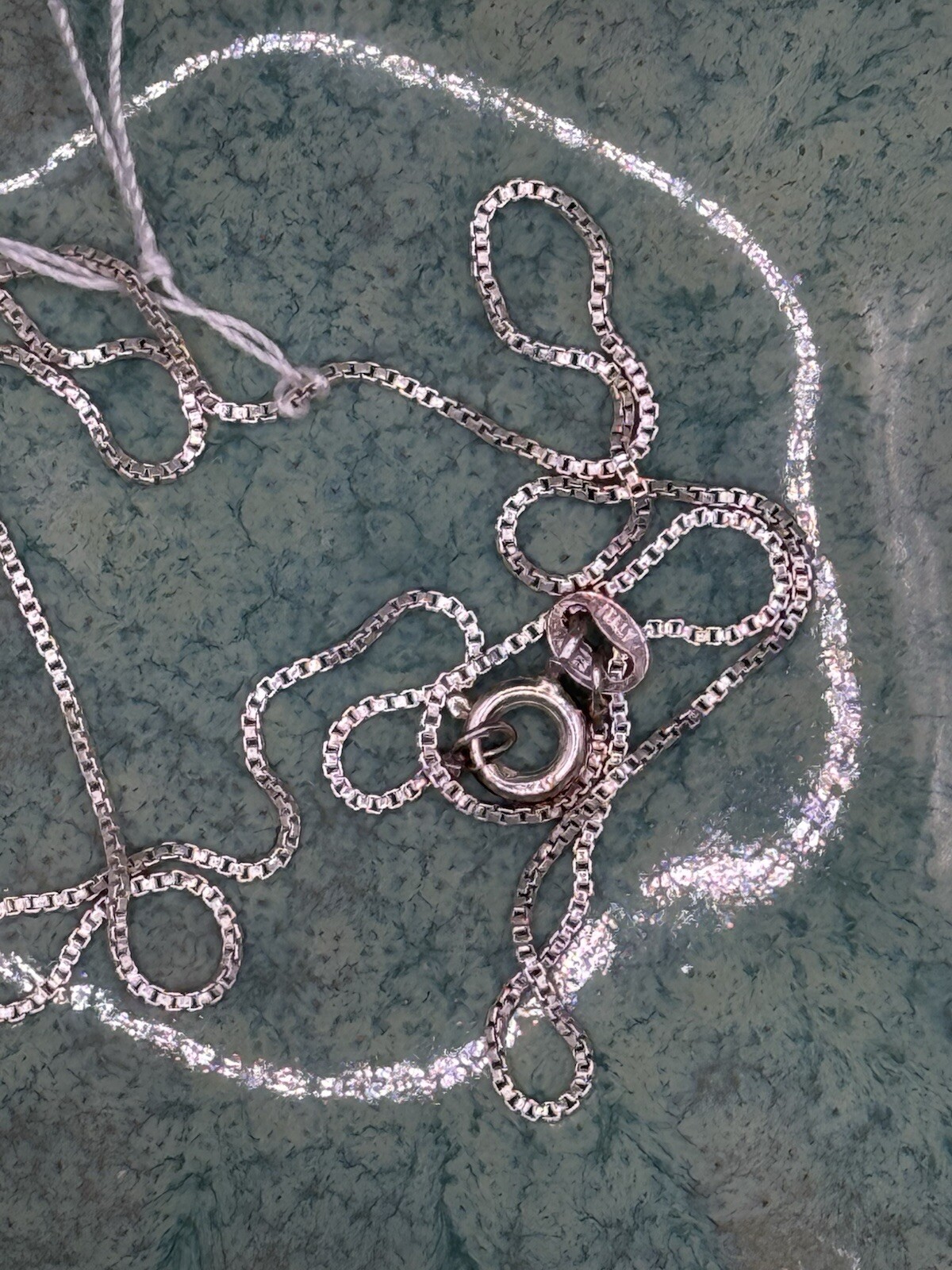 Italian 925 Sterling Silver 1mm Box Chain Necklace 16″- 30″