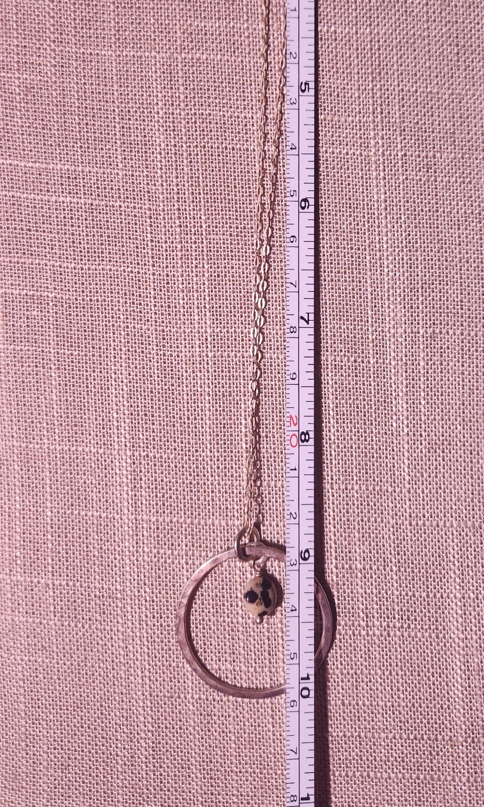 Silver Plated Jasper Pendant On Sterling Silver 18″ 925 Italy Chain
