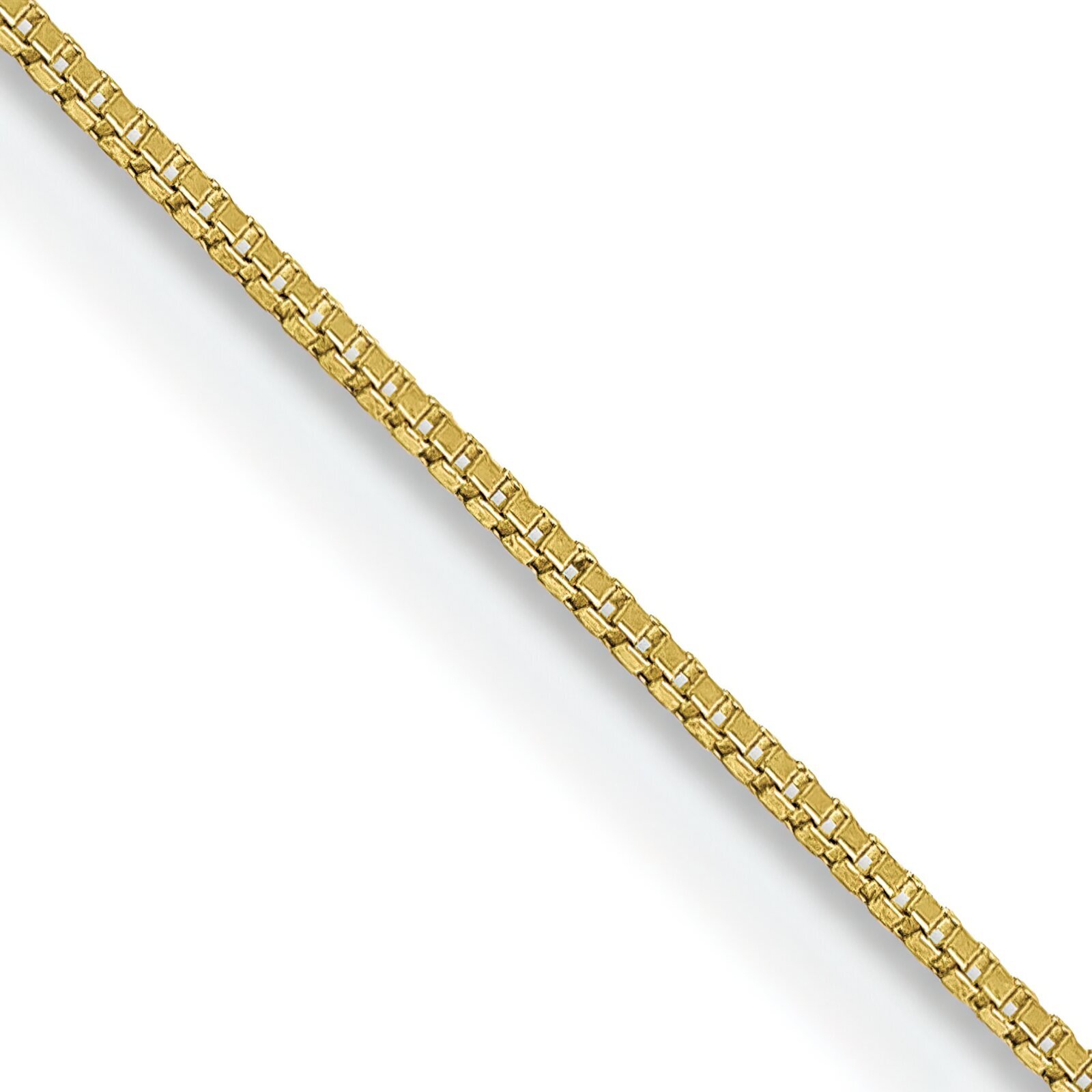 10K Gold .5mm Box Chain Necklace Jewelry 14″