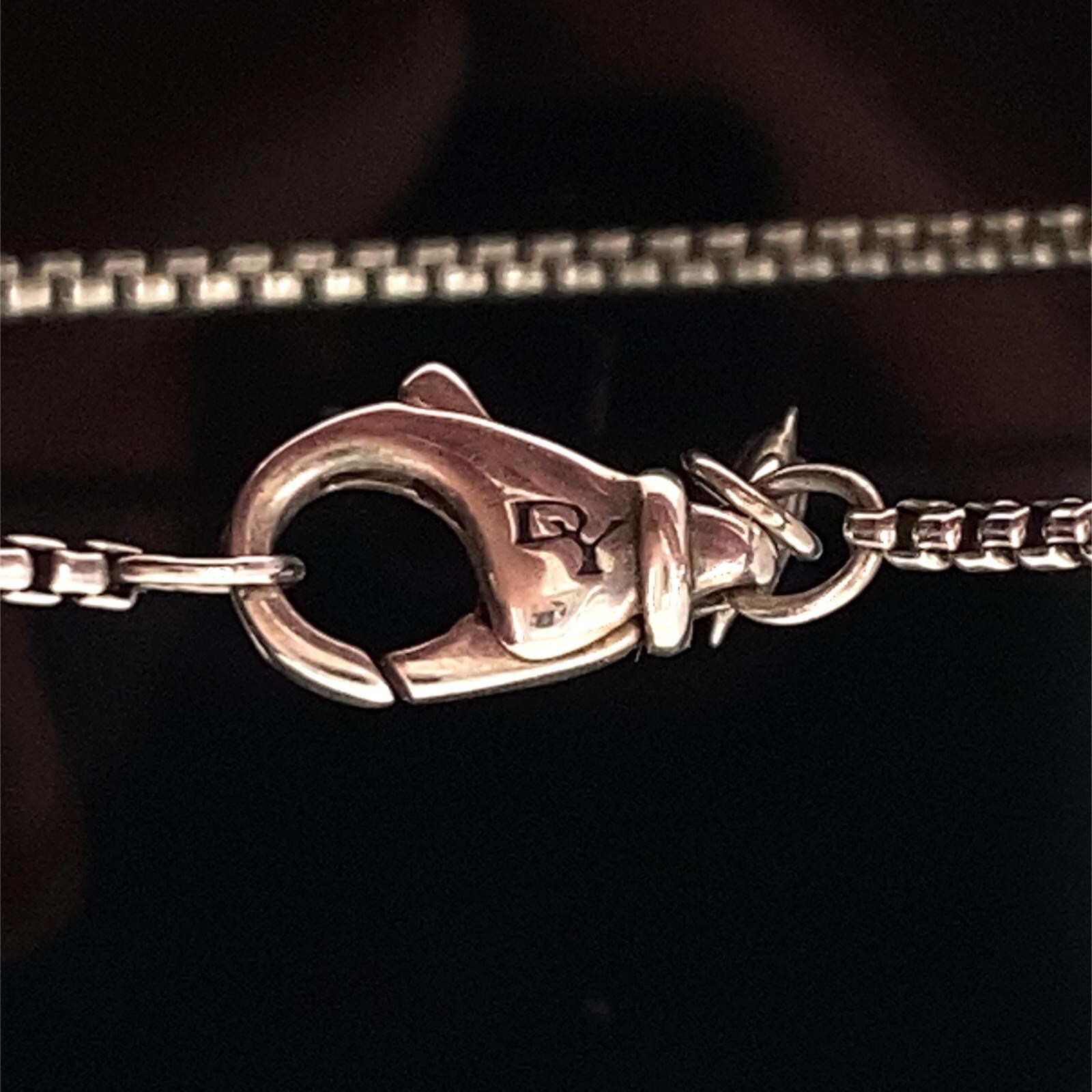 David Yurman Sterling Silver Citrine Chatelaine Diamond Pendant Necklace $1125