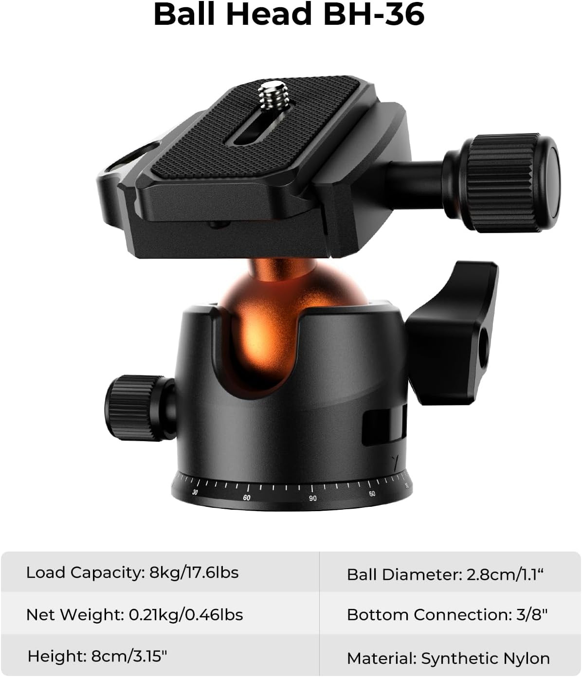 64 Inch/163 Cm Camera Tripod,Lightweight Travel Outdoor DSLR Tripods with 360 De