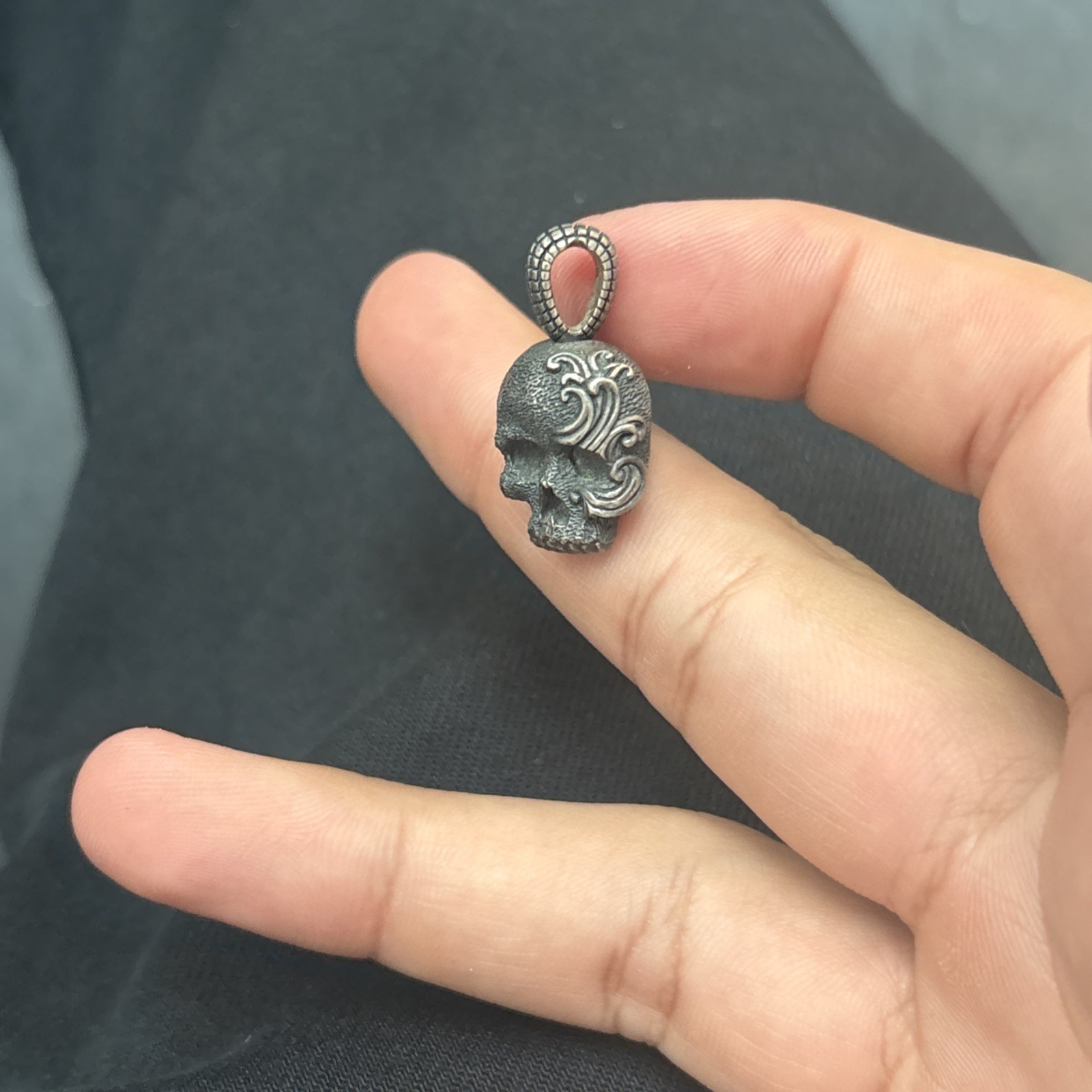 David Yurman Skull Pendant As Is 925 Sterling