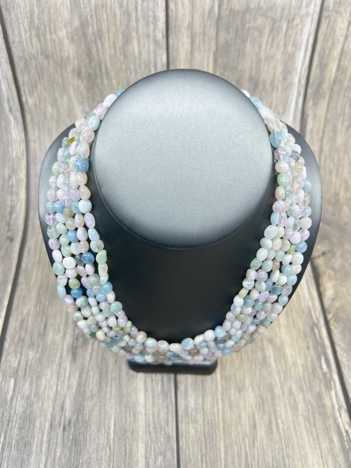 Jay King 5 Strand Multigem Necklace 18″ 925