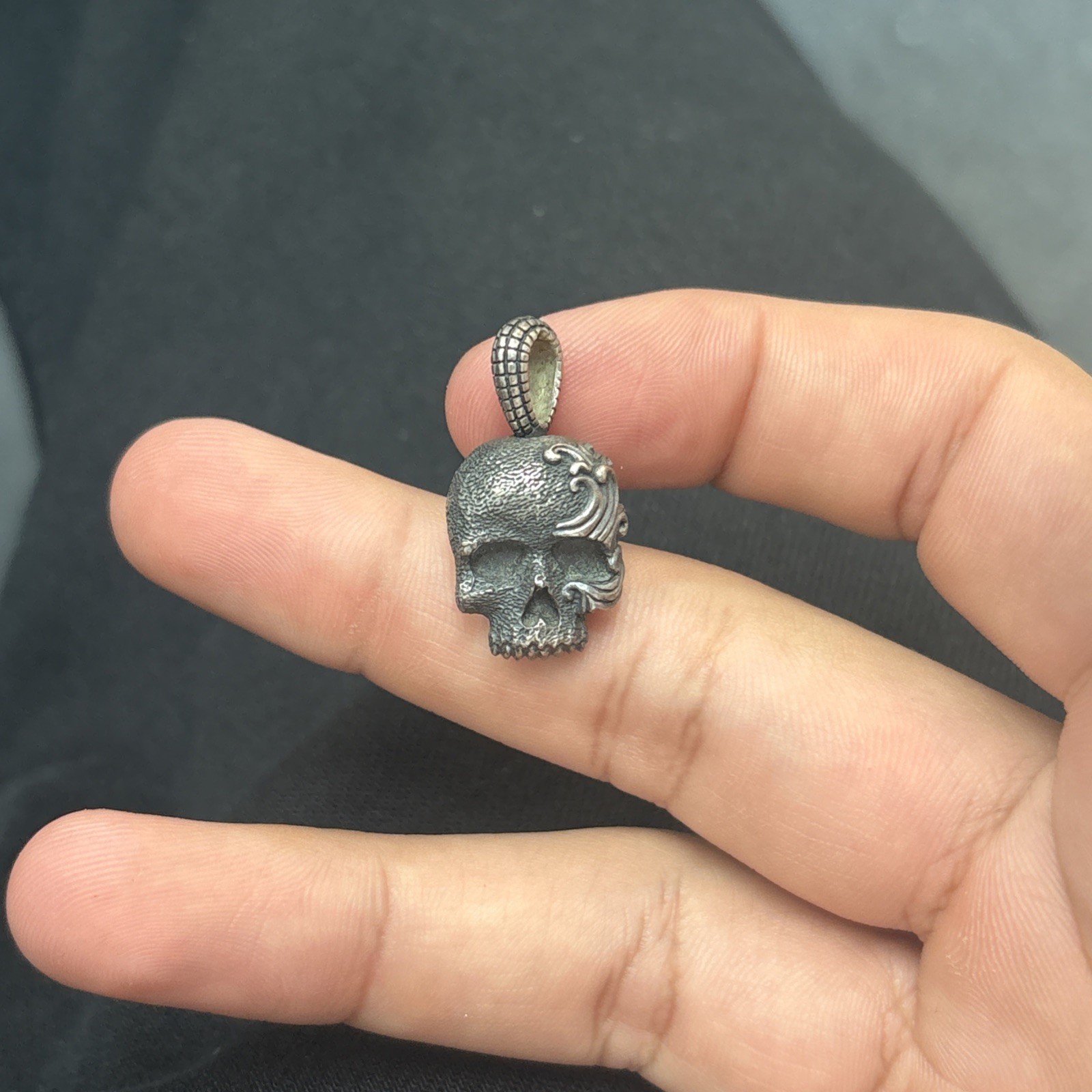 David Yurman Skull Pendant As Is 925 Sterling