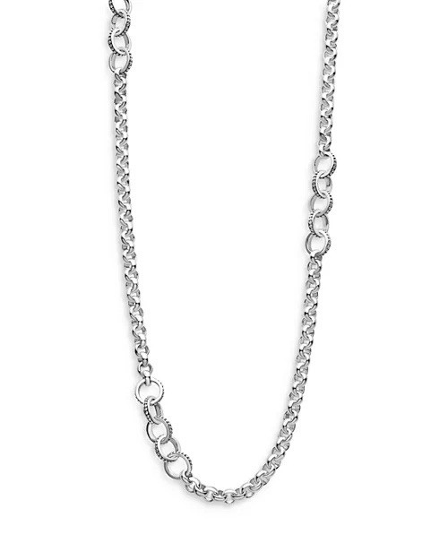LAGOS Caviar Sterling Silver Link Necklace 925 w/ Box & Papers Nordstrom