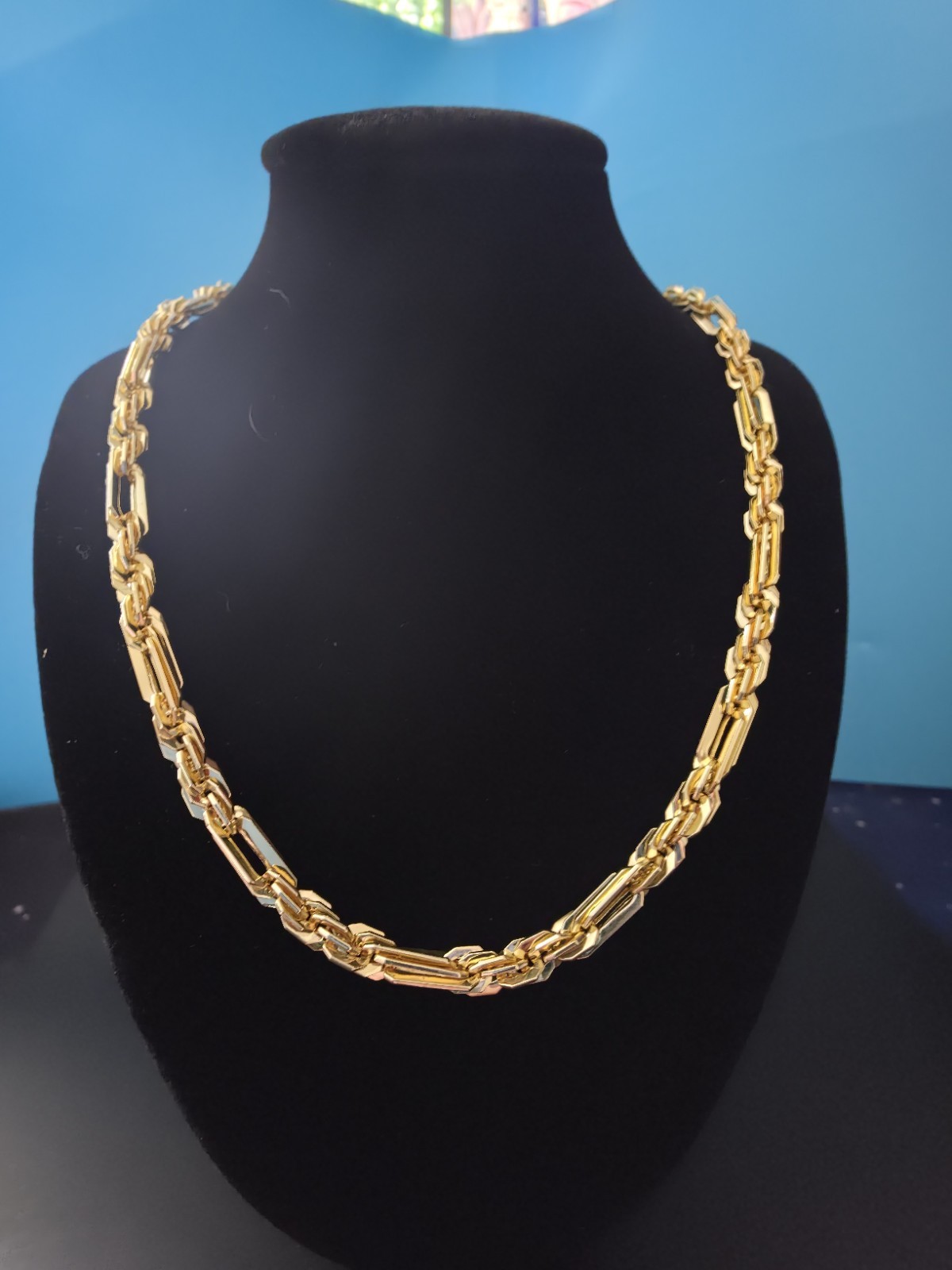 14K Gold Filled 24″ Open Milano Link Chain 5.0mm 32 grams 14k stamped