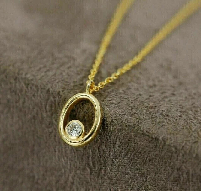 Women’s Lab Grown Diamond 0.70cts Solitaire Pendant In 14K Yellow Gold Plated