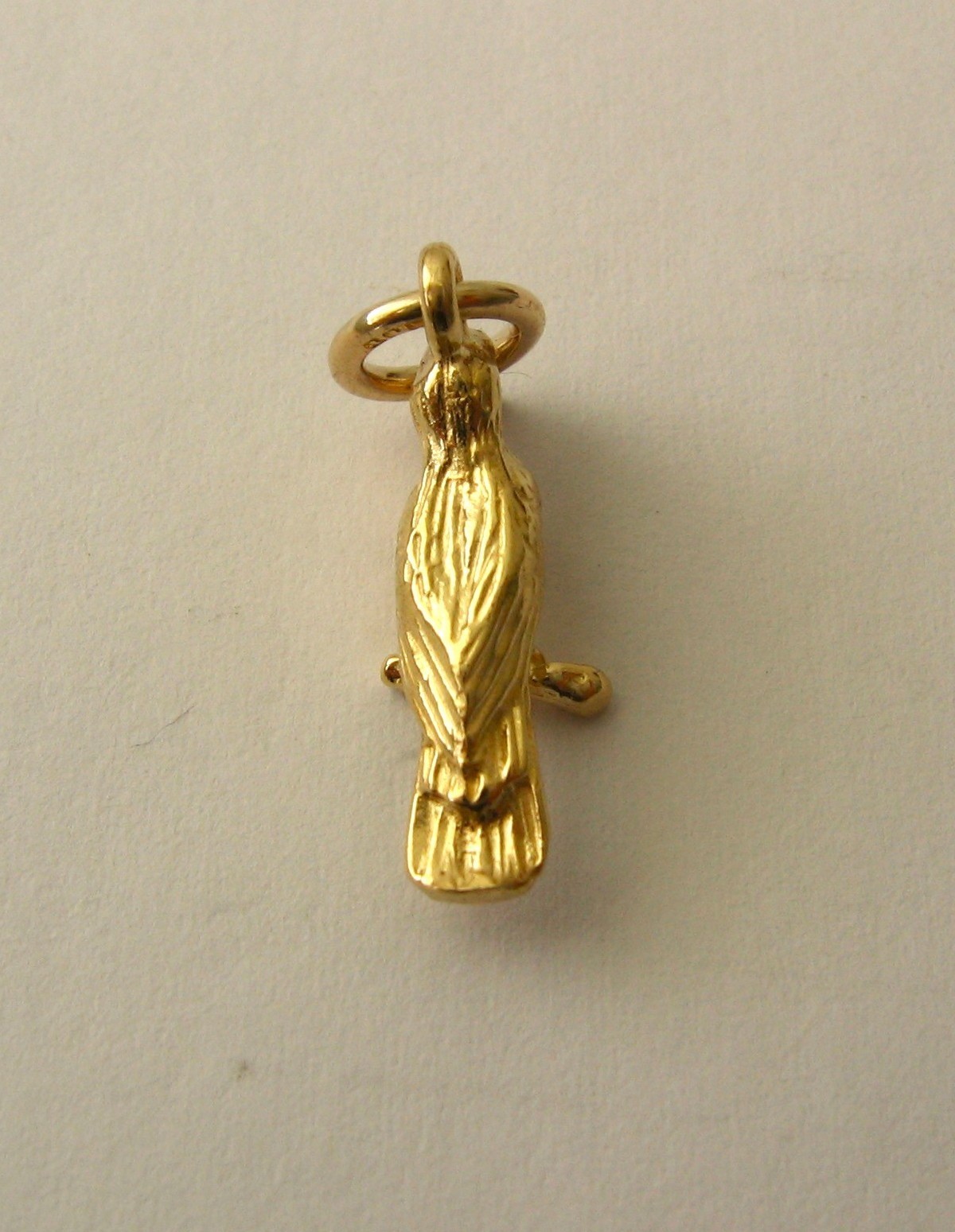 GENUINE SOLID 9K 9ct Yellow GOLD 3D KOOKABURRA ANIMAL BIRD Charm/PENDANT GIFT