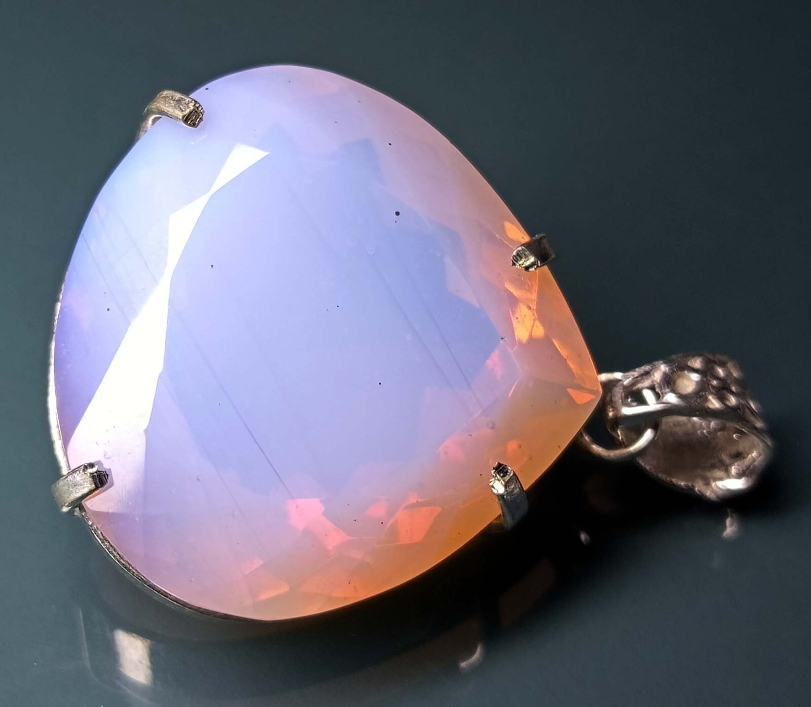 Pendant Pink Opal Pear Cut 125.55 Ct Natural Gemstone Locket EGL Certified PD063