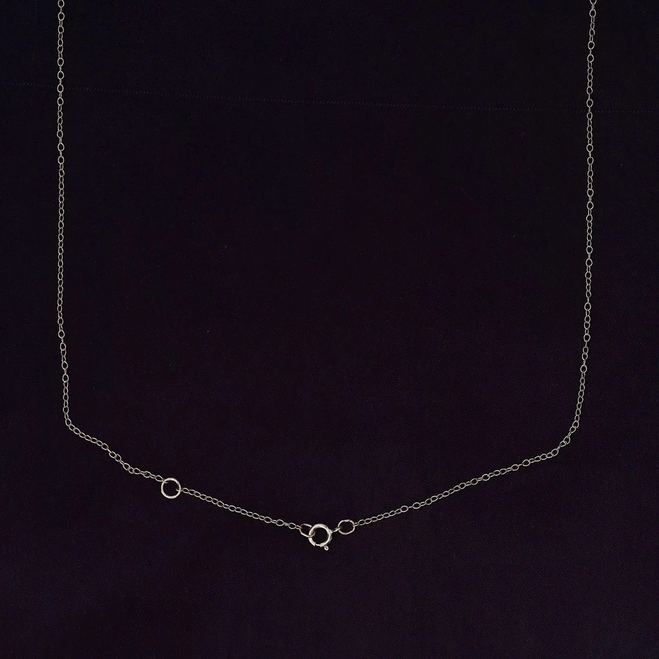 0.50-3 Ct Lab Grown Diamond Seven Stone Necklace 925 Sterling Silver Round Cut