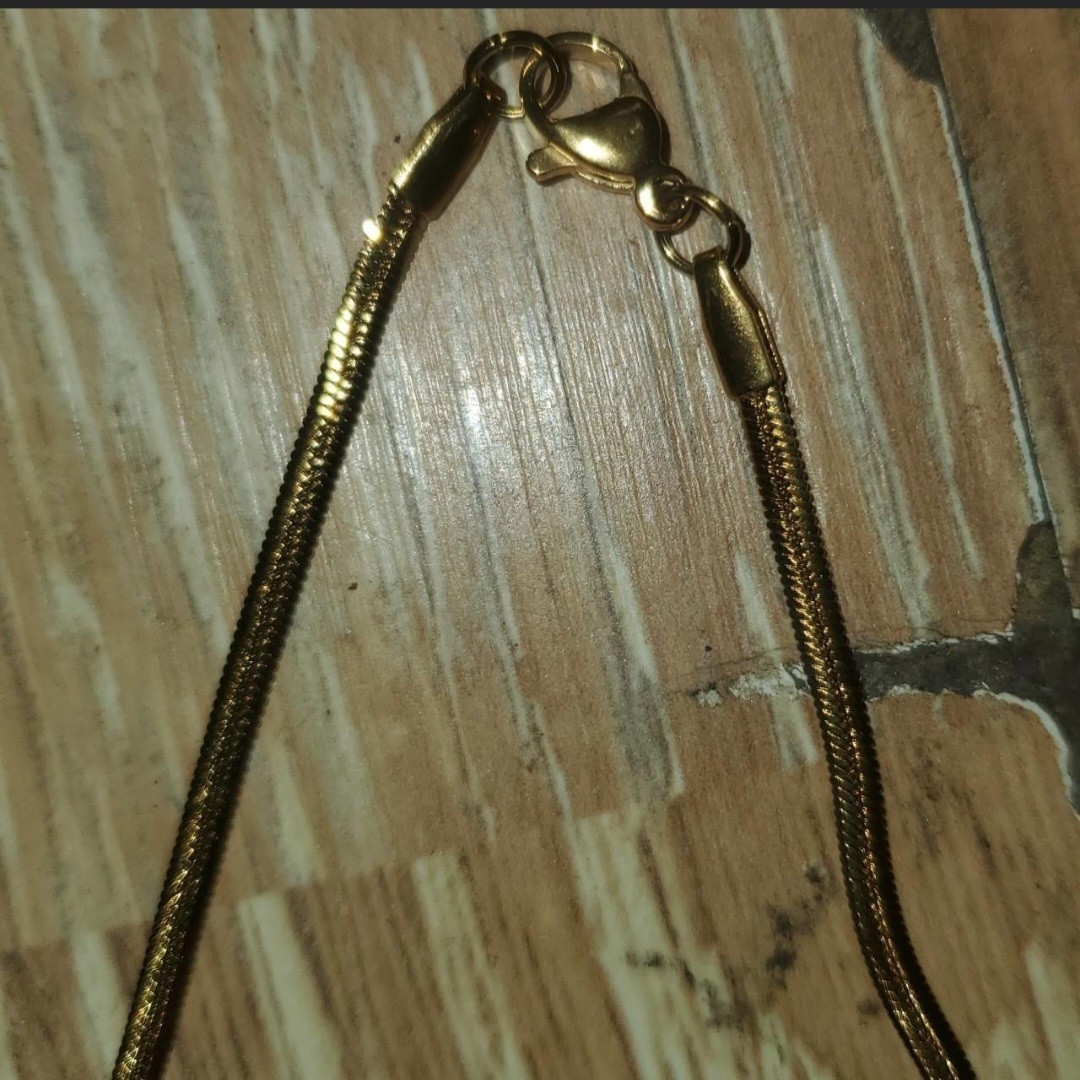 Imperium Yellow Gold Snake Chain Necklace No Stone Lobster Closure Metal Jewelry