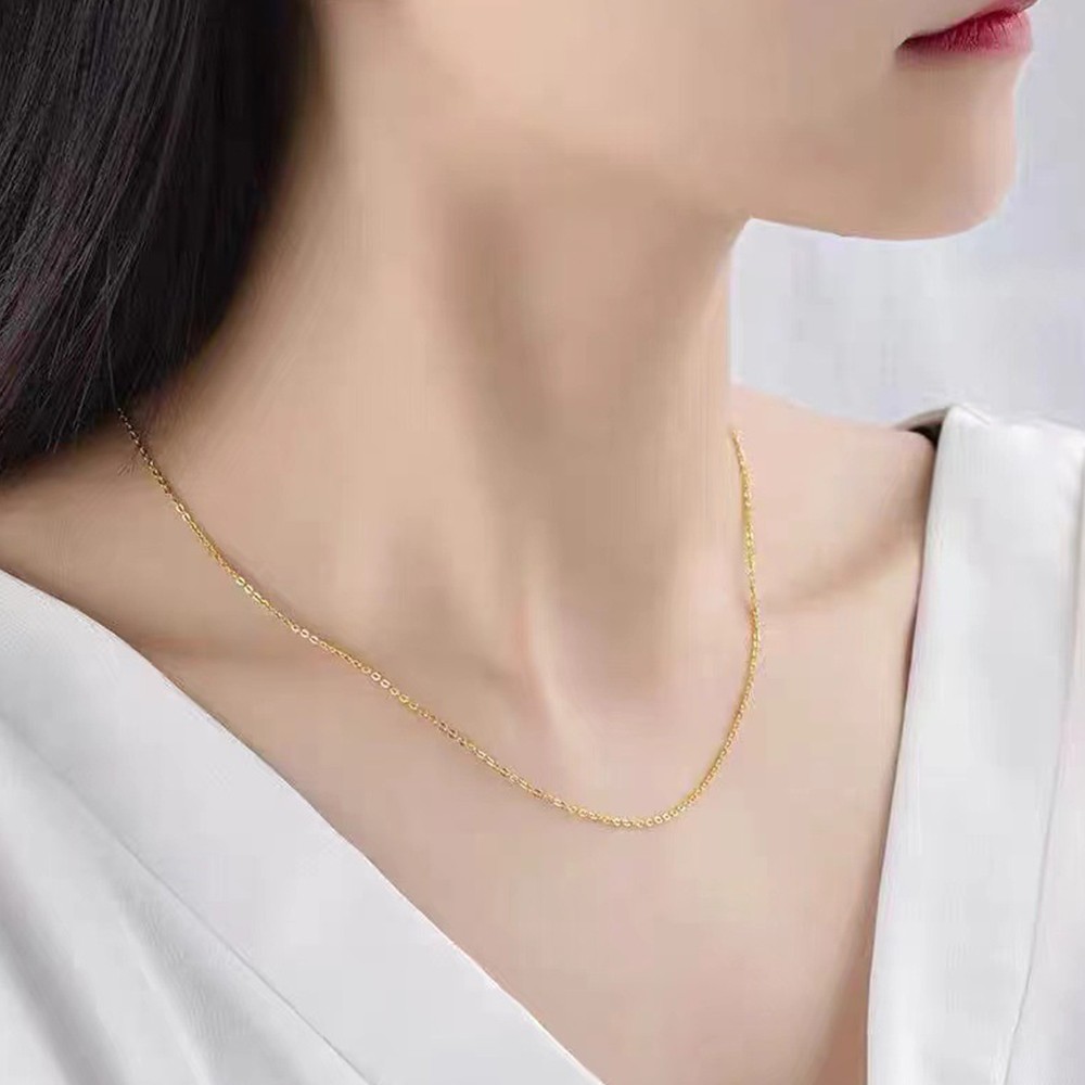 Solid 14k Gold Singapore rope chain Necklace Made in Italy All lengths