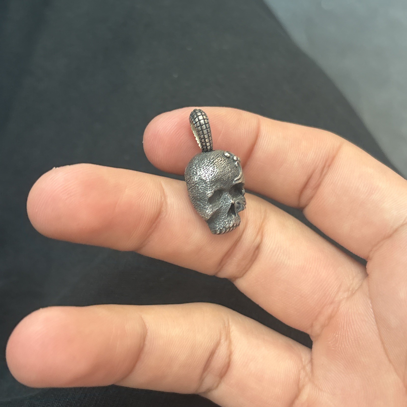 David Yurman Skull Pendant As Is 925 Sterling