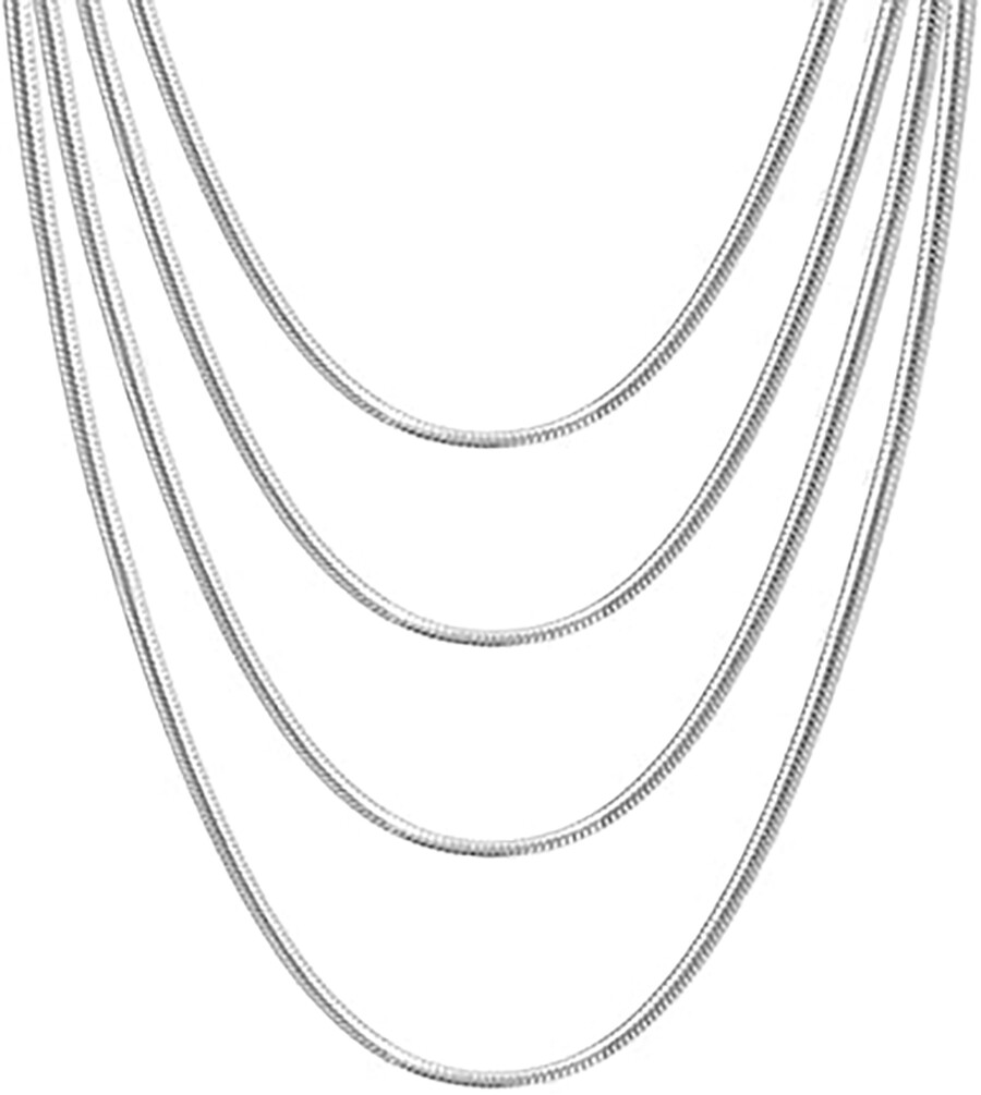 Genuine 925 Sterling Silver Tarnish-Resist Snake Chain Bracelet/ Anklet/Necklace