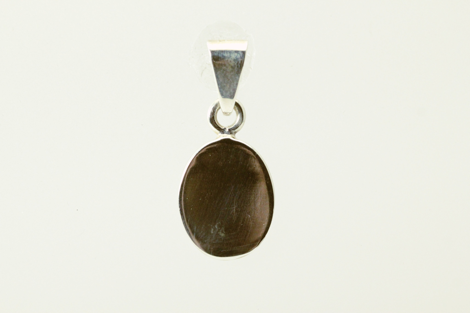 925 Sterling Silver Engravable Oval Pendant 4.6 Grams (PEN4546)