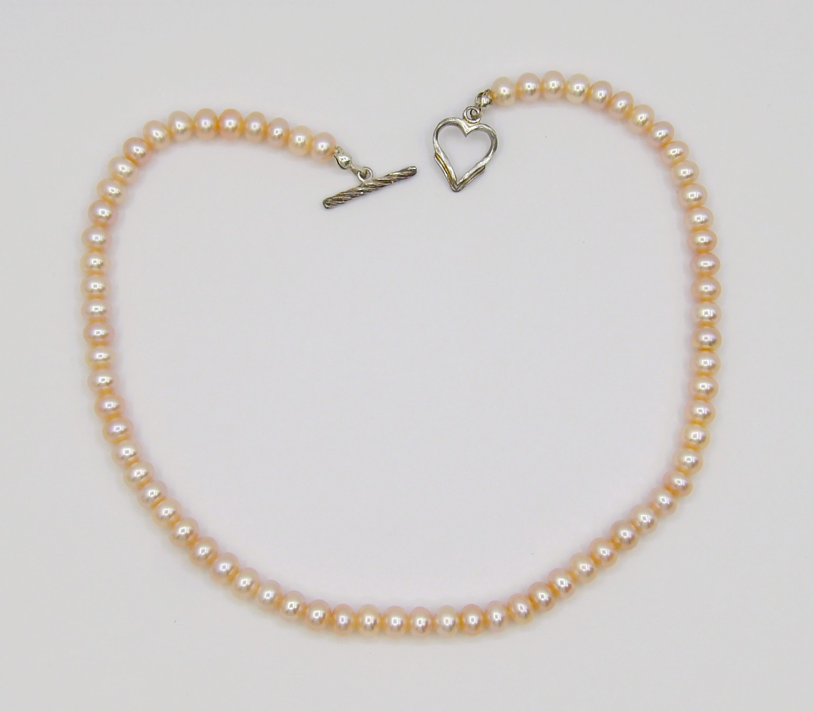 14″ inches Long Quality Button Genuine Freshwater Pearl Necklace NK893