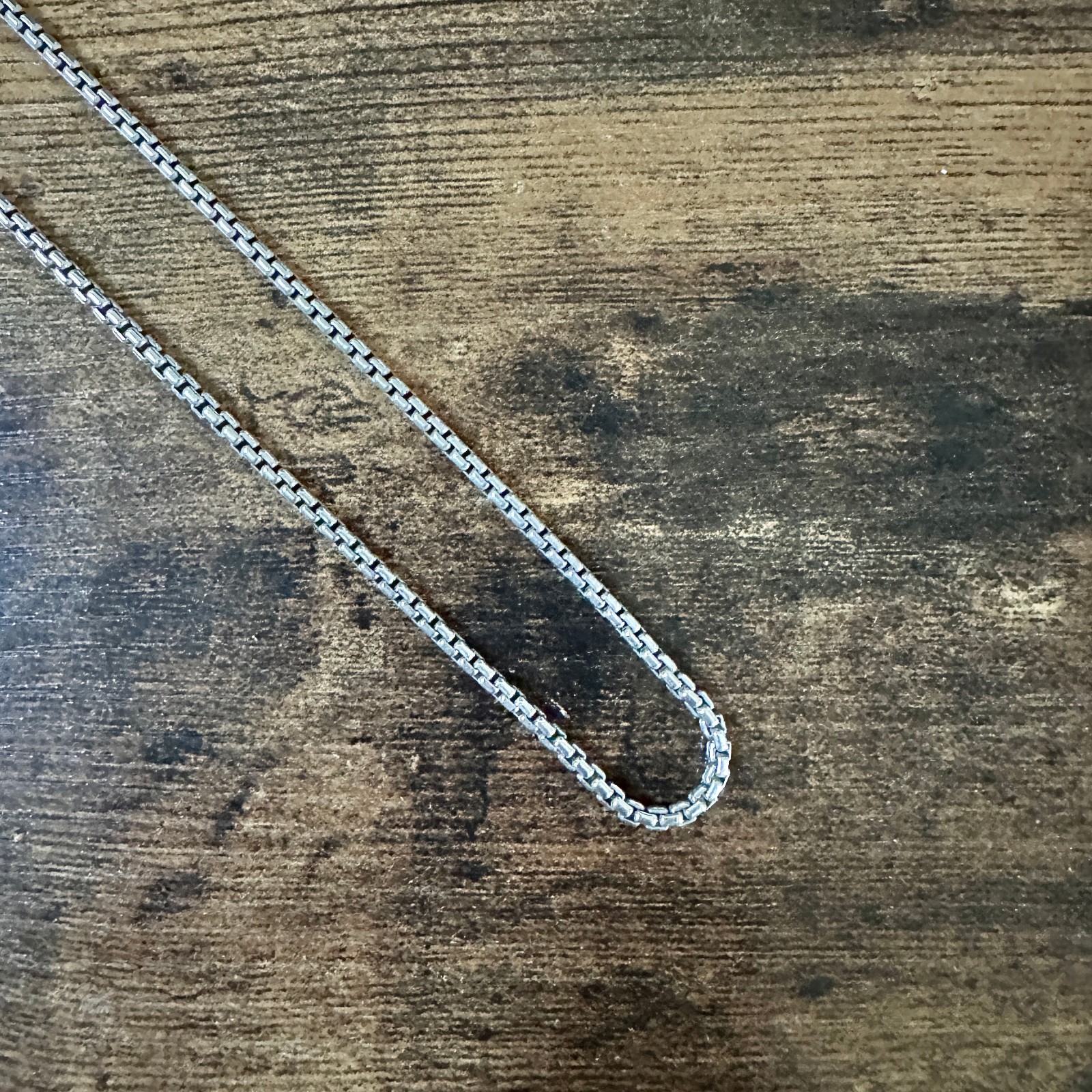 David Yurman Box Chain Necklace in Sterling Silver – 2.7mm – 20″ – FREE SHIPPING