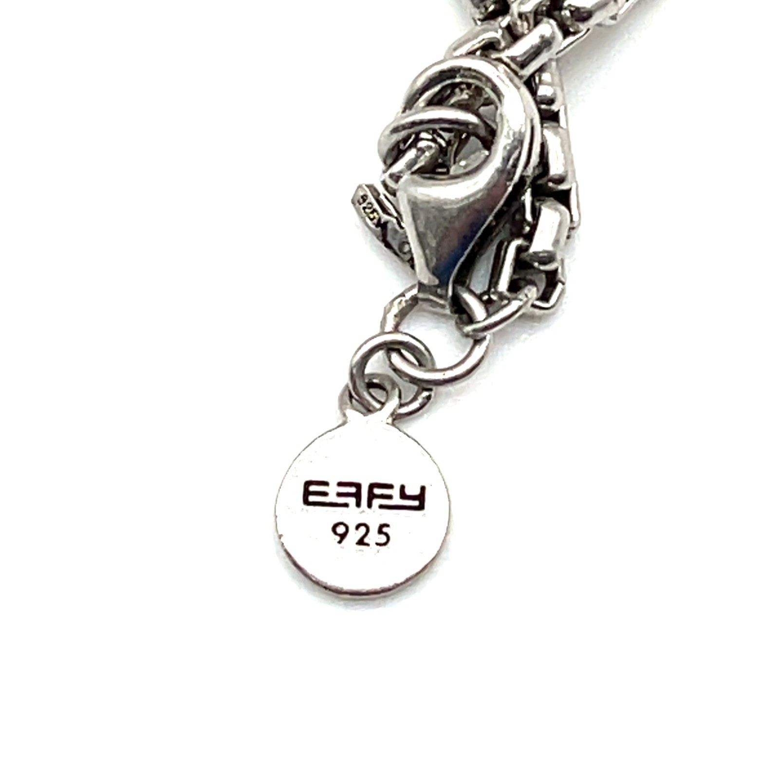 Effy Sterling Silver Box Chain Necklace 21in Broken Clasp – V017