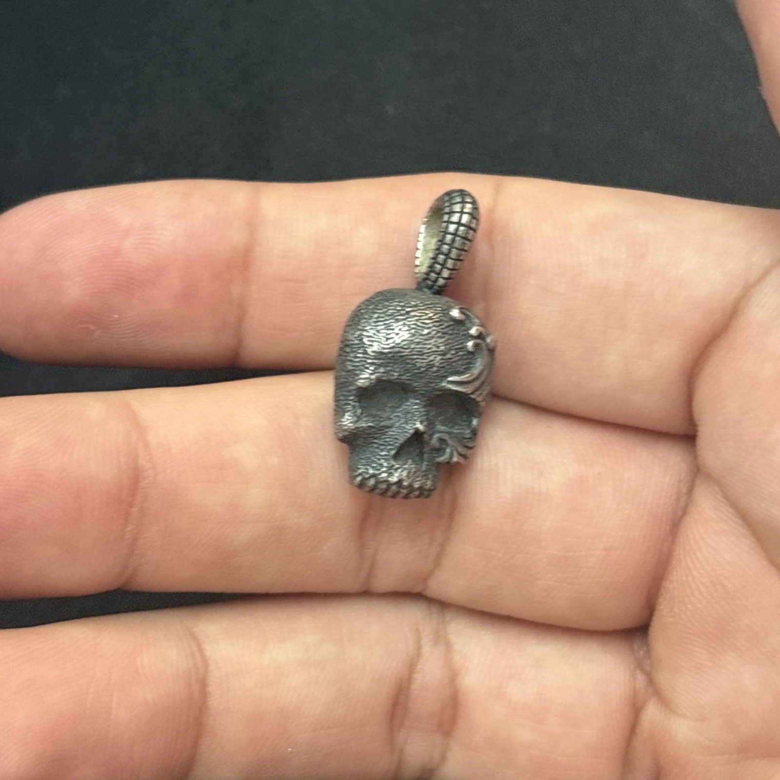 David Yurman Skull Pendant As Is 925 Sterling