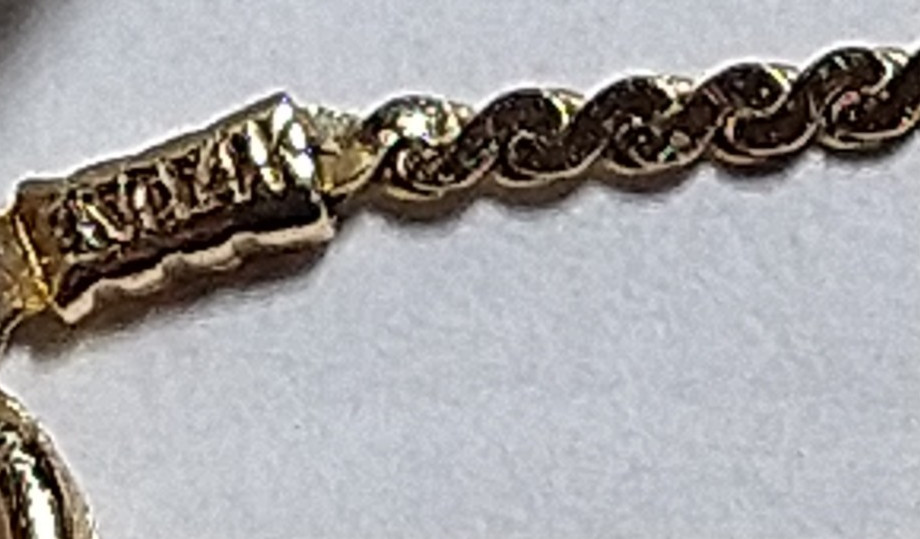 Solid 14k gold 0.85mm serpentine chain 1.29 grams – 18″