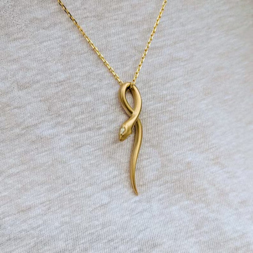 0.10Ct Marquise Lab Created Diamond Eye Snake Pendant Necklace 14k Gold Plated