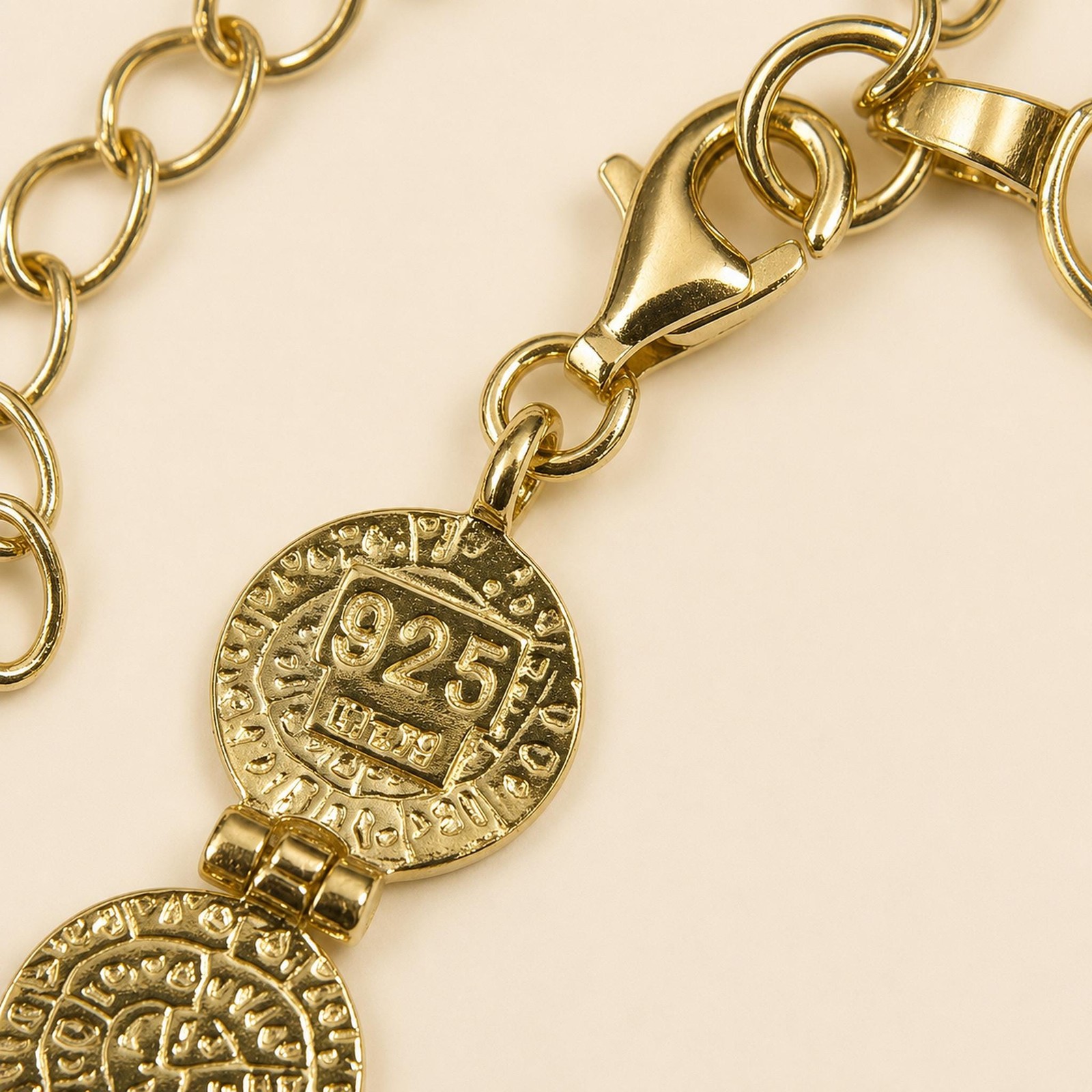 Phaistos Disc Sterling Silver Necklace, Greek Statement Collar, Graduated