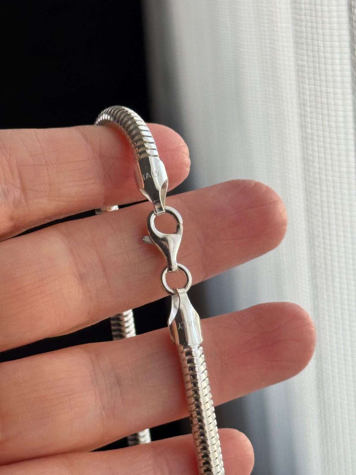 925 Sterling Silver (5MM) Snake Chain Polished