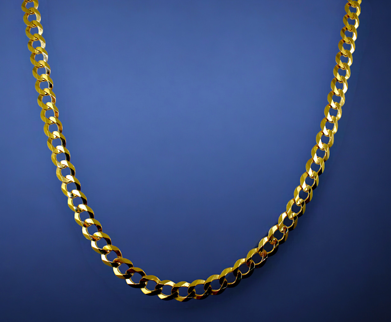 10K Yellow Gold SOLID Curb Cuban Necklace Bracelet Chain Link Real 2-9mm 7″-30″