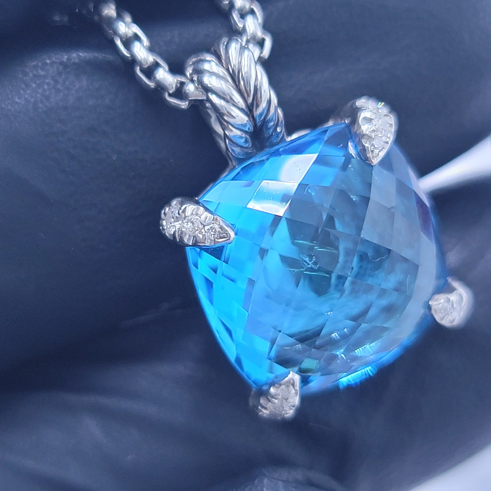 david yurman chatelaine pave diamond necklace