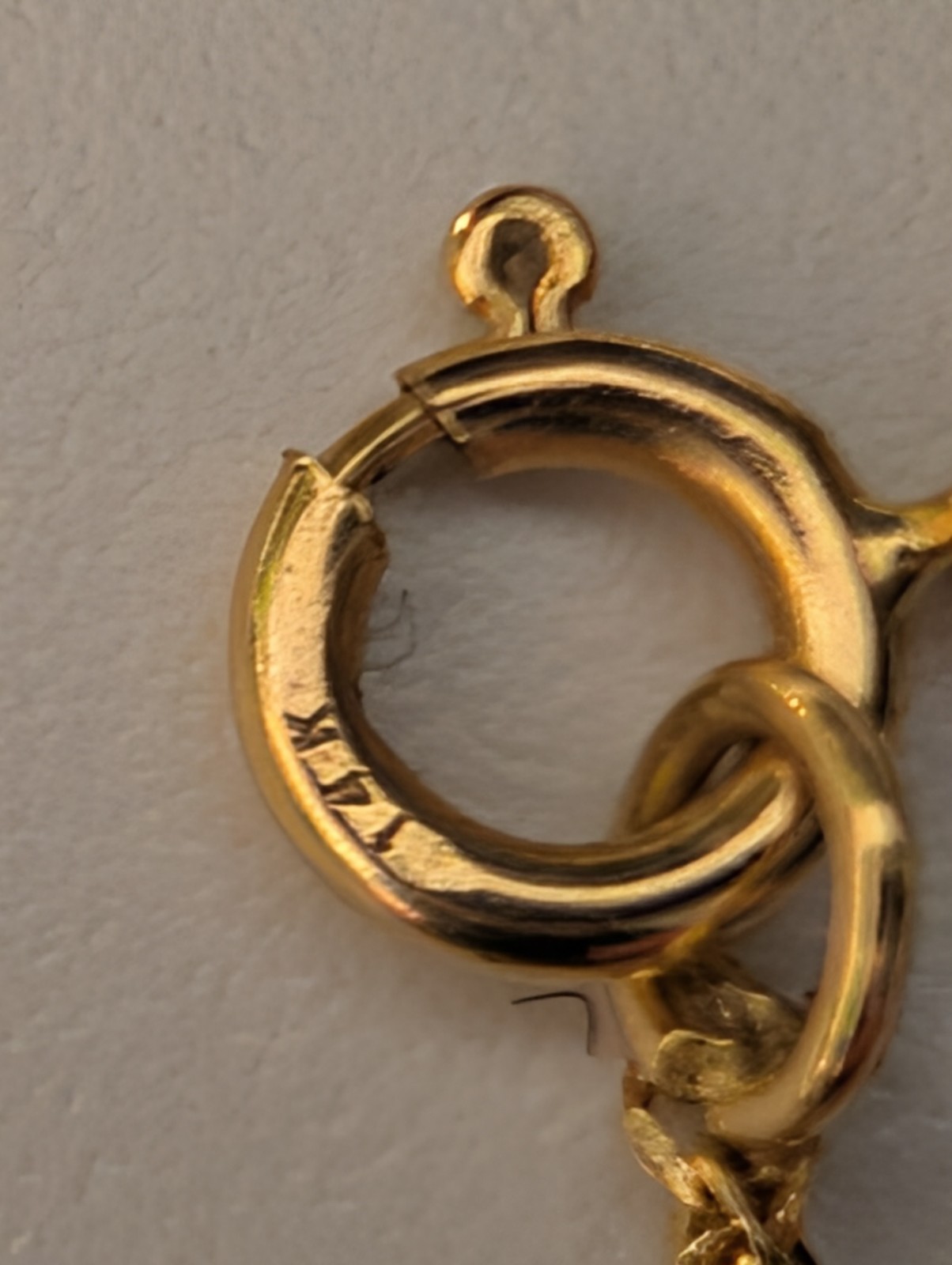 14K Yellow Gold Twisted Serpentine Chain Puff Heart Charm Pendant Necklace 18 In