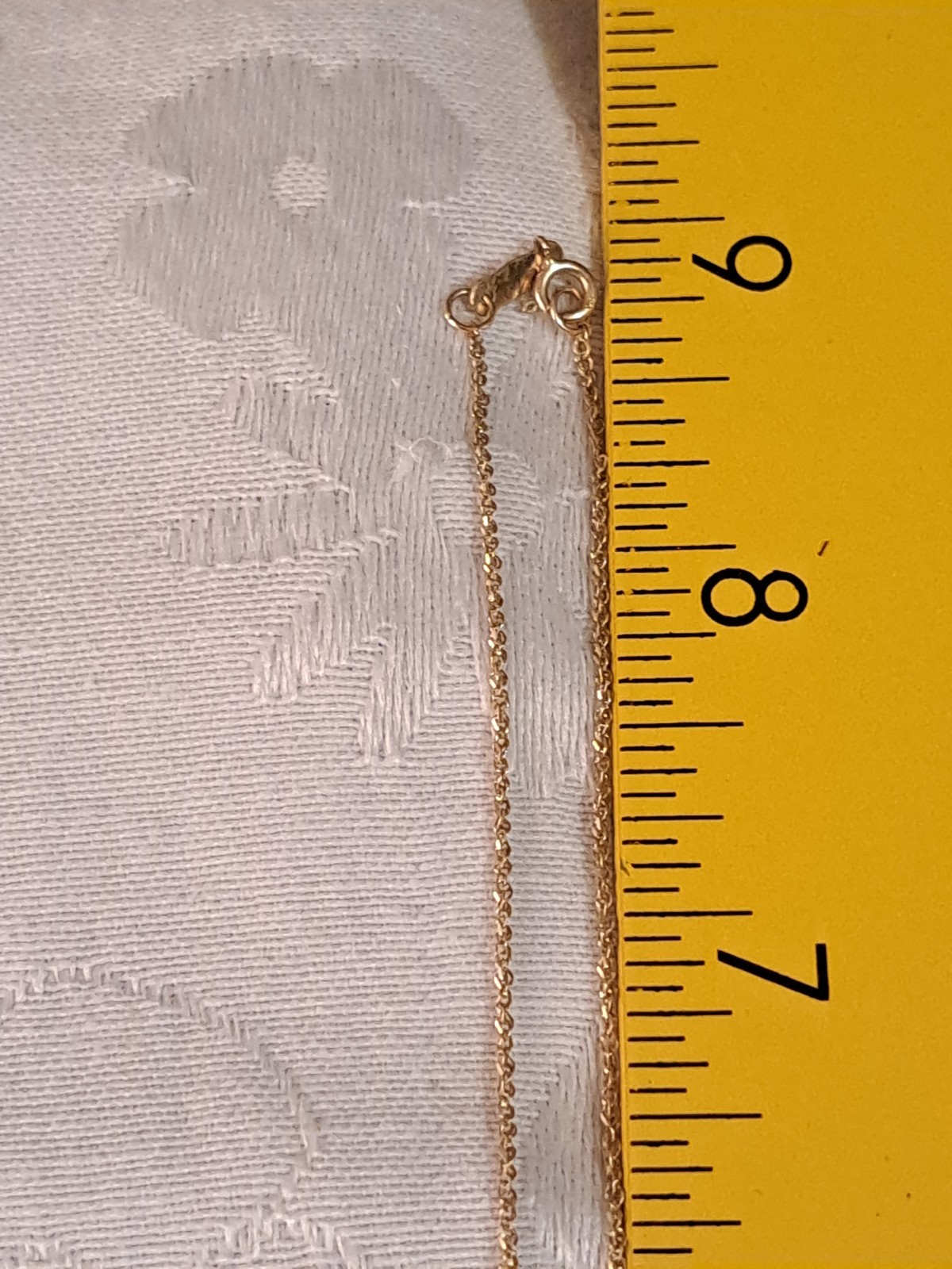 Dainty Solid 10K Yellow Gold Chain Necklace 1.07g Thin Sparkle Link Stamped CCJ