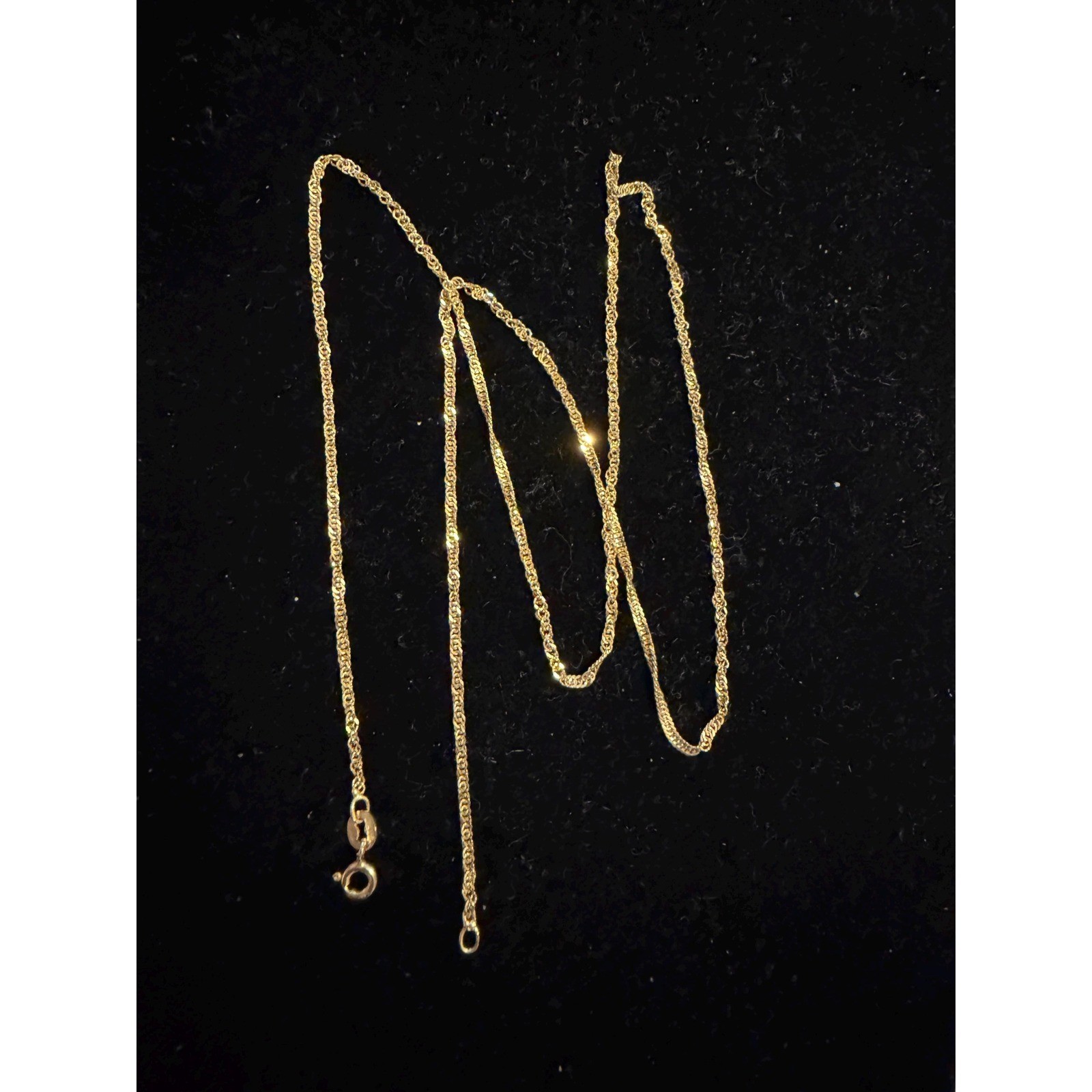 14k solid Gold 24″ Chain Necklace 4.8 grams Italy