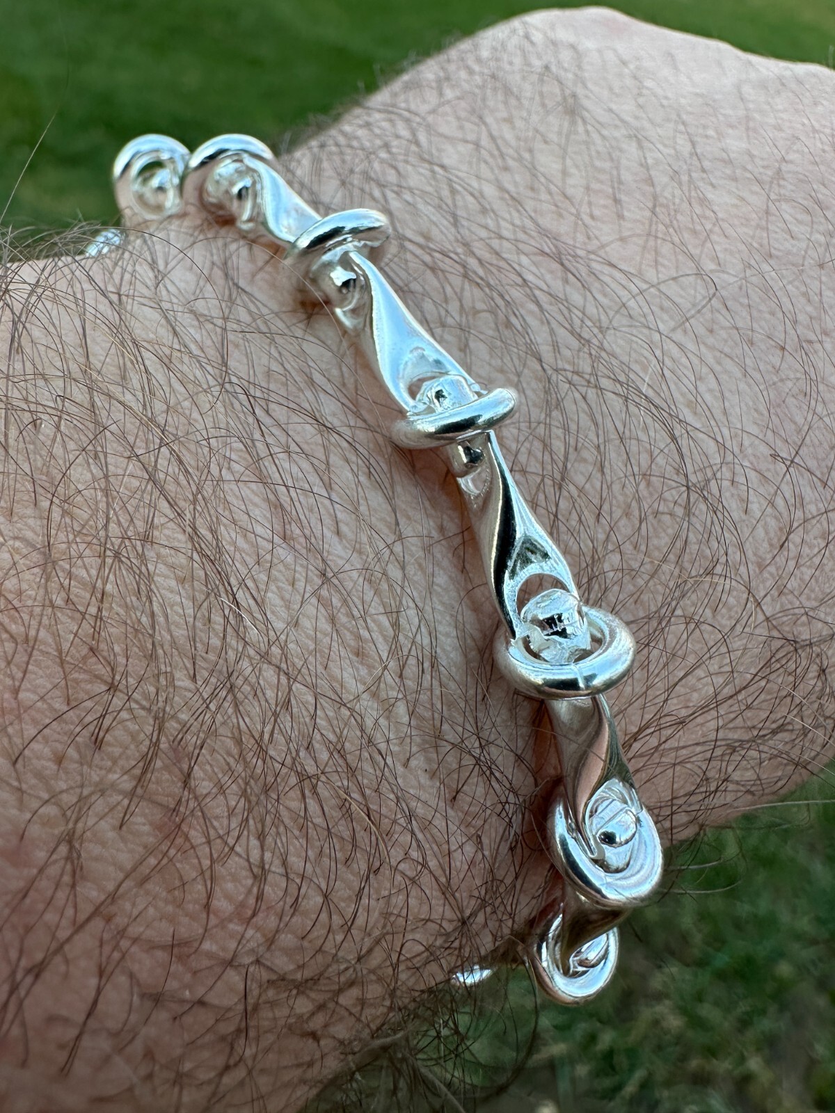 Real 925 Sterling Silver Custom 8mm Barbed Wire Link Chain Necklace Or Bracelet