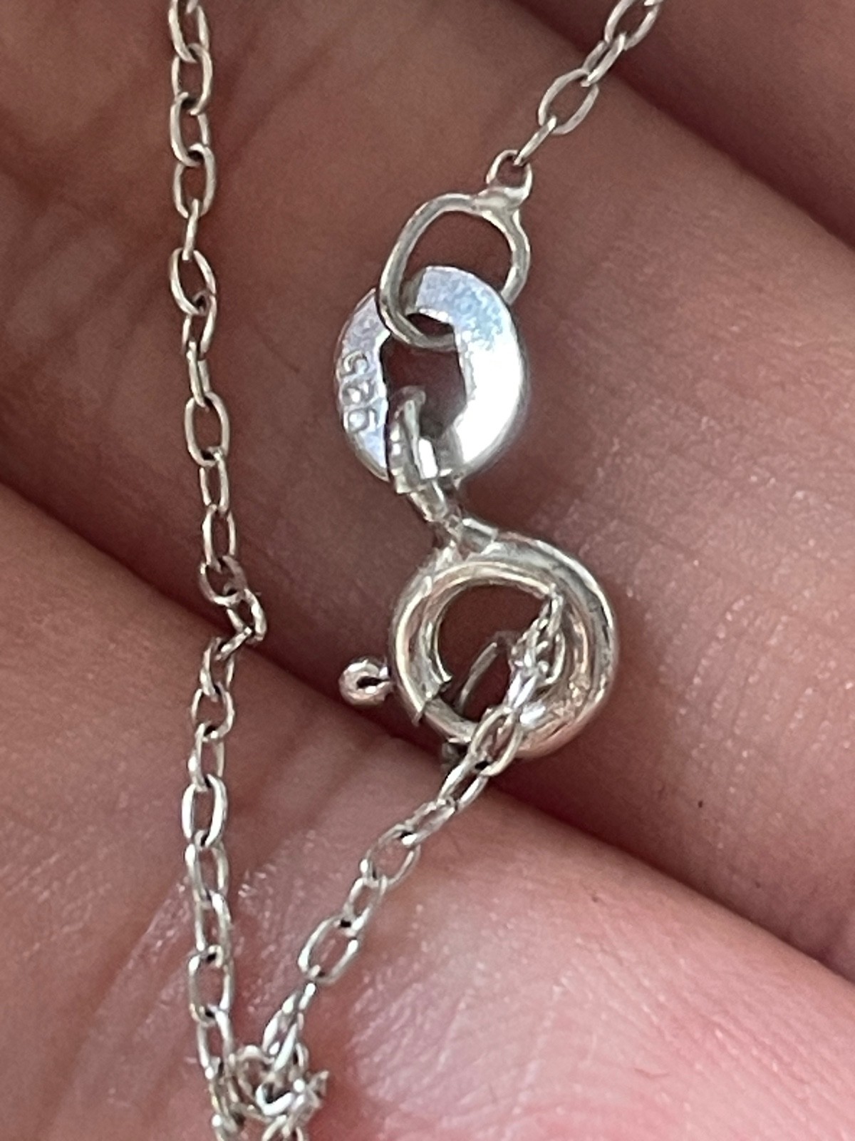 925 Sterling Silver Infinity Necklace Pink Heart Stone 40cm Celtic Inspired