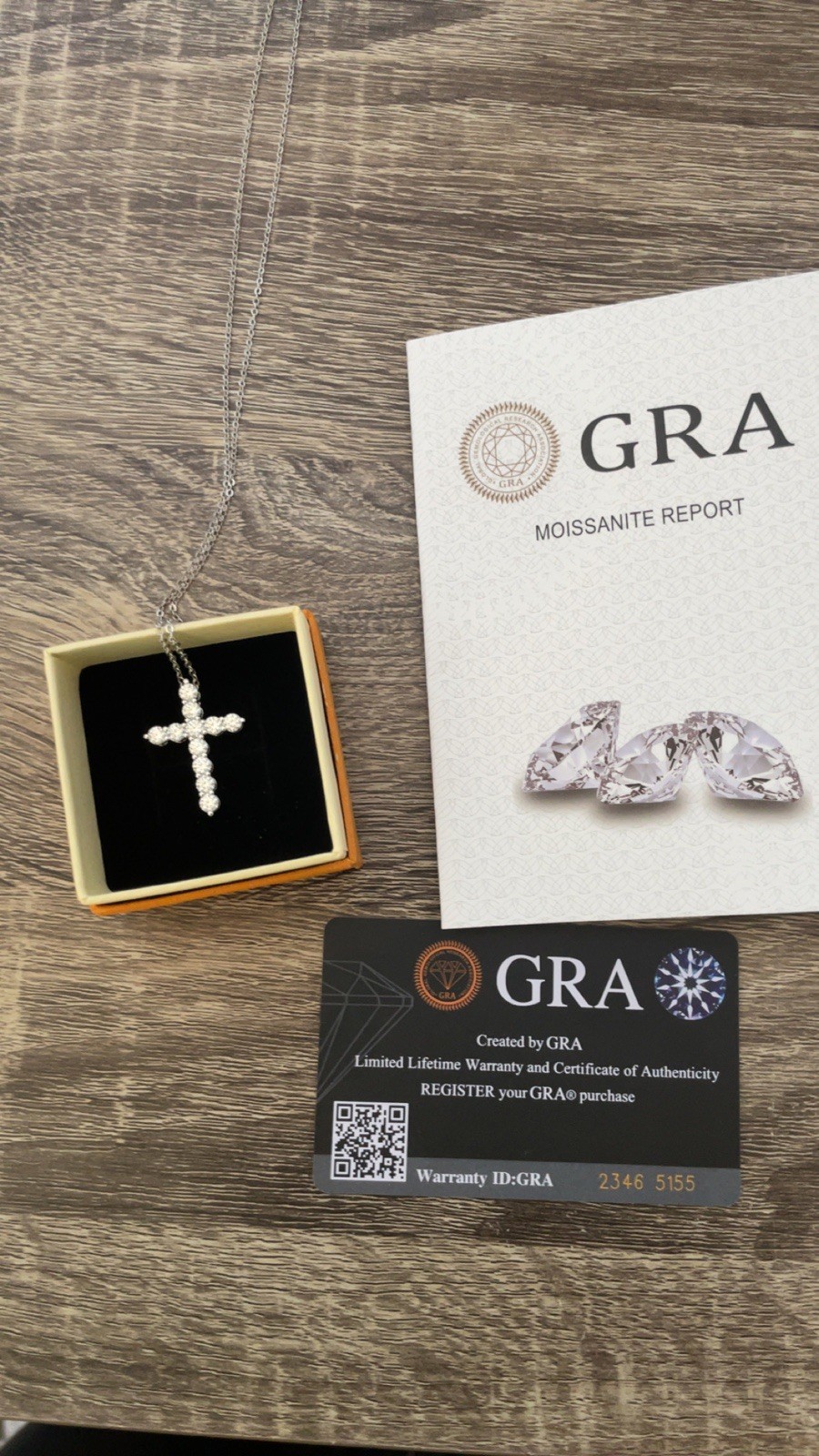 Moissanite Cross Pendant